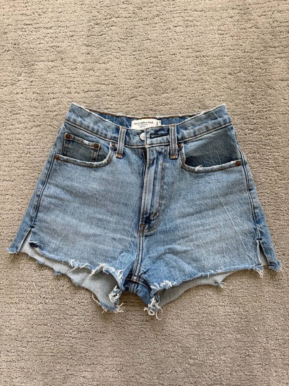 Abercrombie & Fitch High Rise Denim Shorts